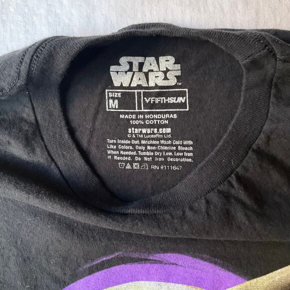 Star Wars Men’s Short Sleeve T-shirt size M, Black, Baby Yoda Grogu - Picture 6 of 7